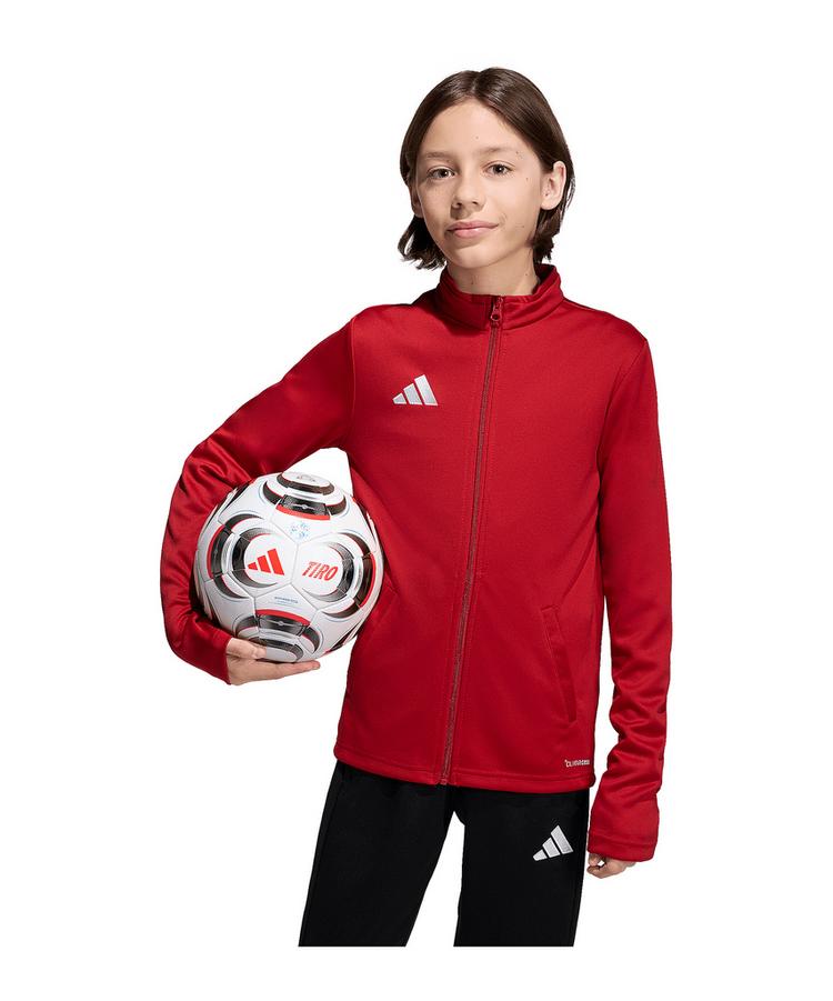 adidas adidas Entrada 26 Trainingsjacke Kids Dunkel Trainingsjacke Kinder - rotweiss - 0 | SportScheck