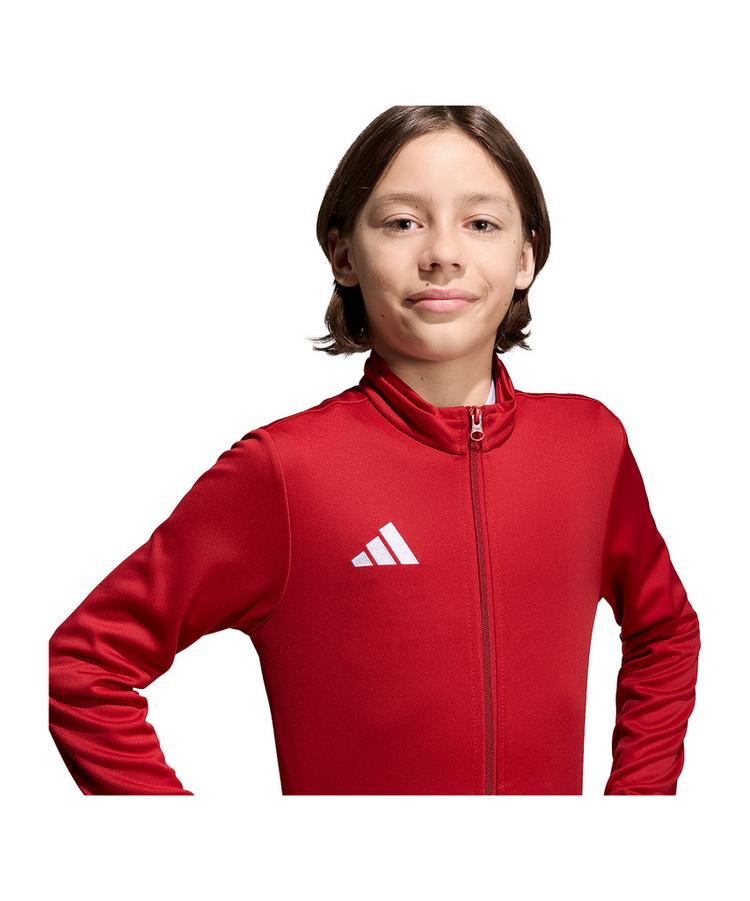 adidas adidas Entrada 26 Trainingsjacke Kids Dunkel Trainingsjacke Kinder - rotweiss - 1 | SportScheck