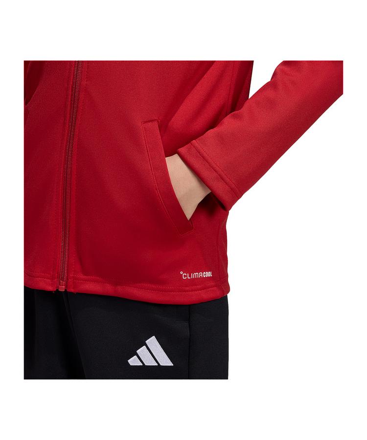 adidas adidas Entrada 26 Trainingsjacke Kids Dunkel Trainingsjacke Kinder - rotweiss - 2 | SportScheck