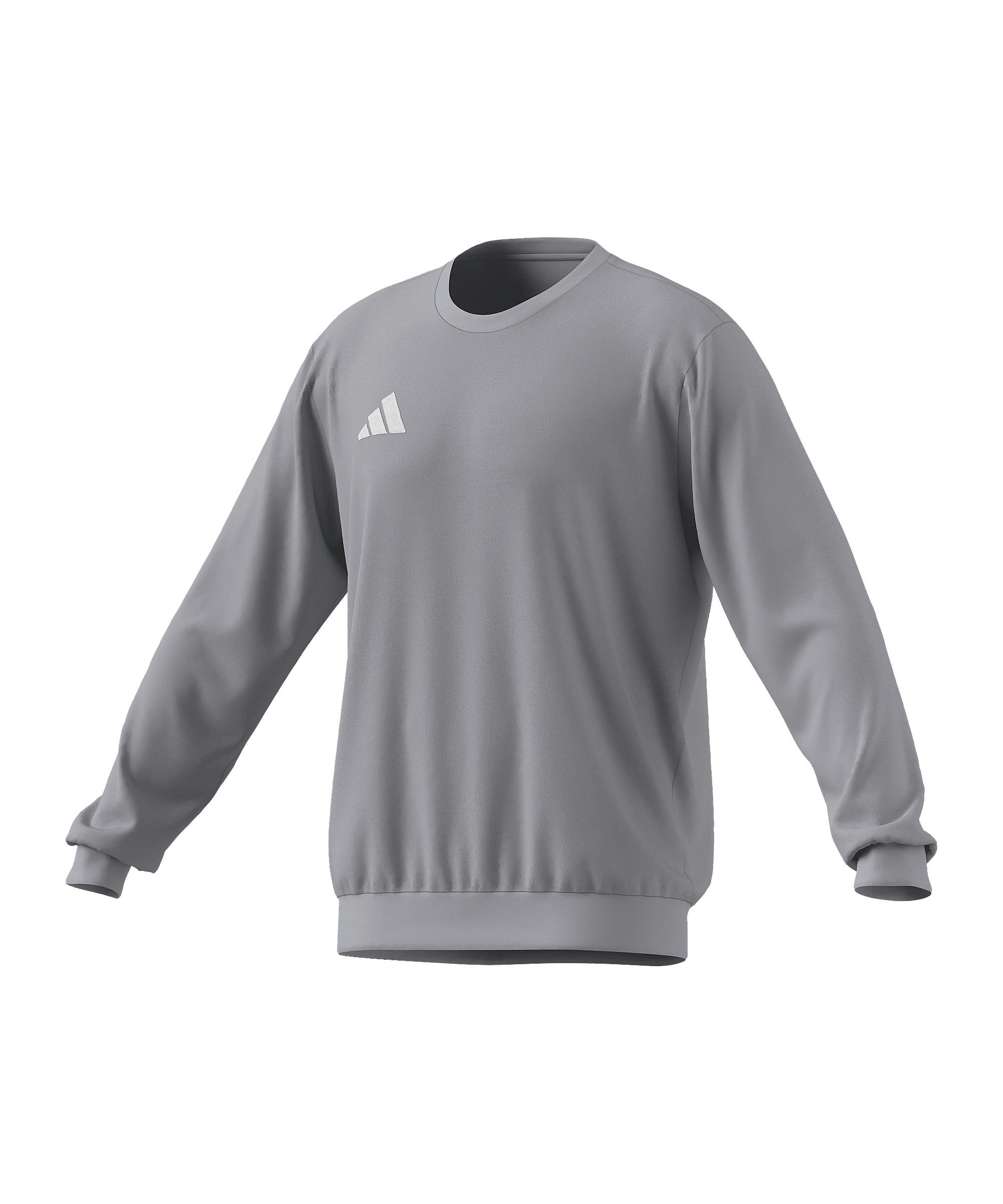 adidas Entrada 26 Sweatshirt Funktionssweatshirt Herren - grauweiss