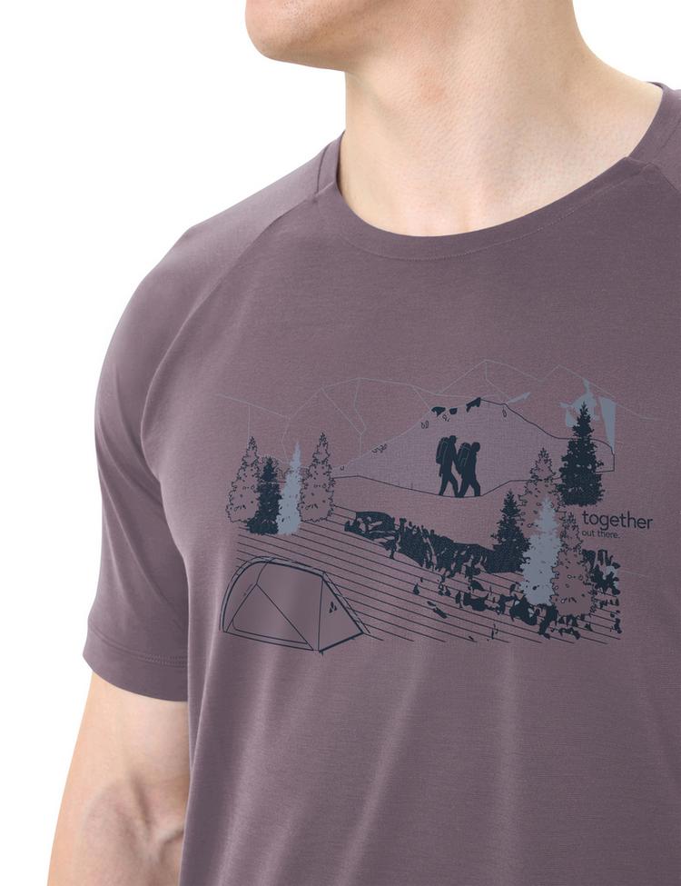VAUDE VAUDE Men's Gleann T-Shirt II T-Shirt Herren - purple ash - 1 | SportScheck