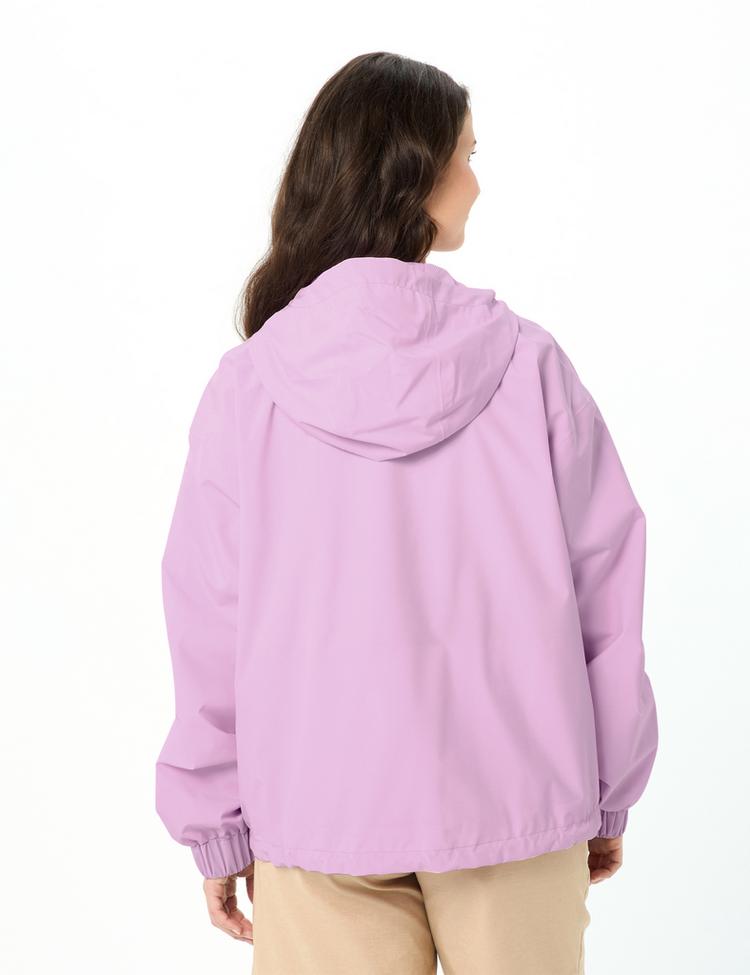VAUDE VAUDE Women's Mineo Rain Jacket Poncho Damen - raspberry - 2 | SportScheck
