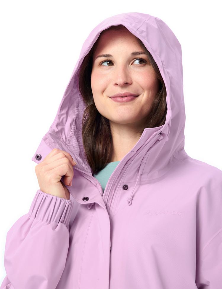 VAUDE VAUDE Women's Mineo Rain Jacket Poncho Damen - raspberry - 2 | SportScheck