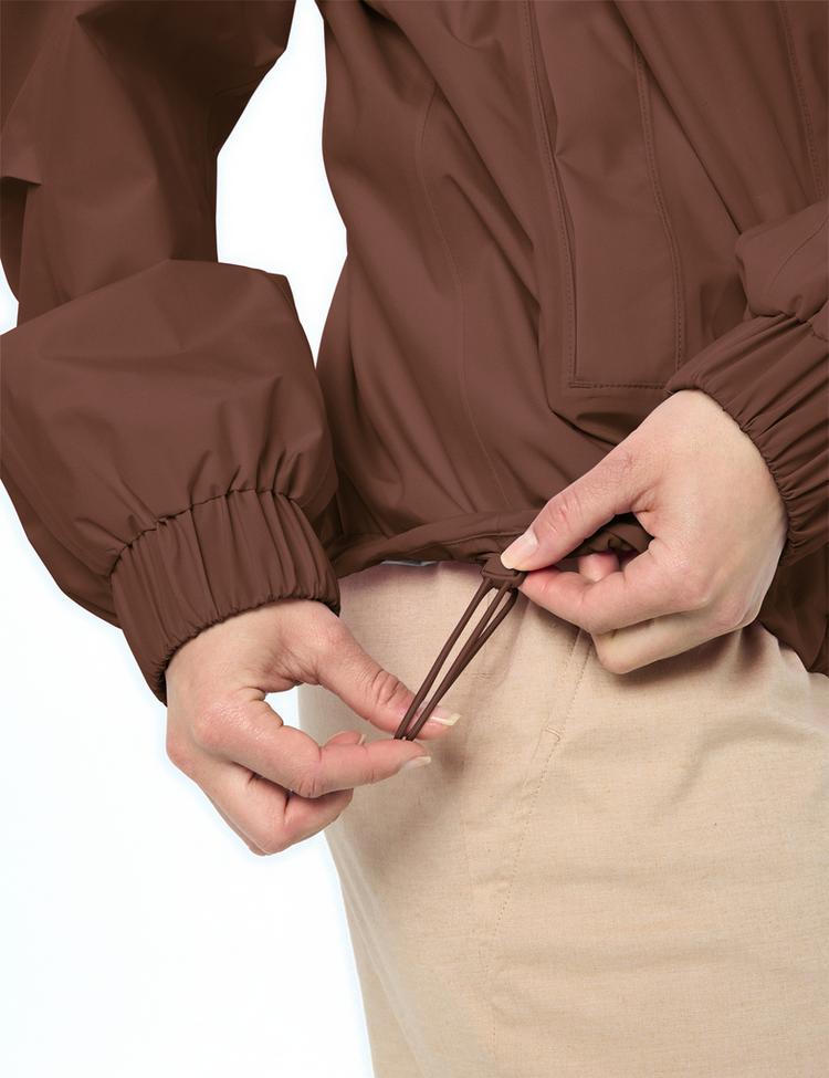 VAUDE VAUDE Women's Mineo Rain Jacket Poncho Damen - tobacco - 1 | SportScheck