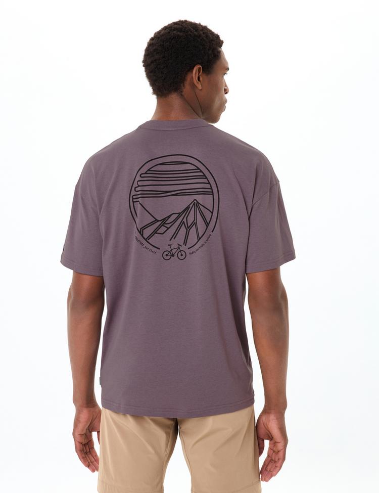 VAUDE VAUDE Men's Cyclist Casual Shirt T-Shirt Herren - purple ash - 1 | SportScheck