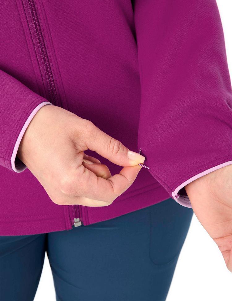 VAUDE VAUDE Women's Idris Fleece Hoody Outdoorjacke Damen - pink orchid - 0 | SportScheck