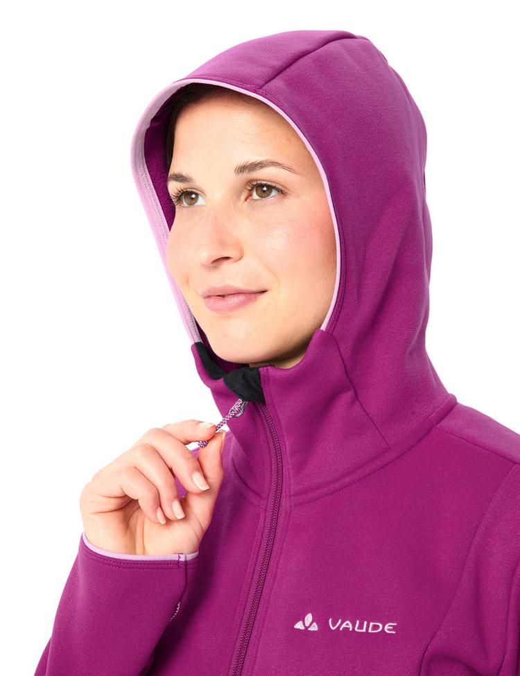 VAUDE VAUDE Women's Idris Fleece Hoody Outdoorjacke Damen - pink orchid - 1 | SportScheck