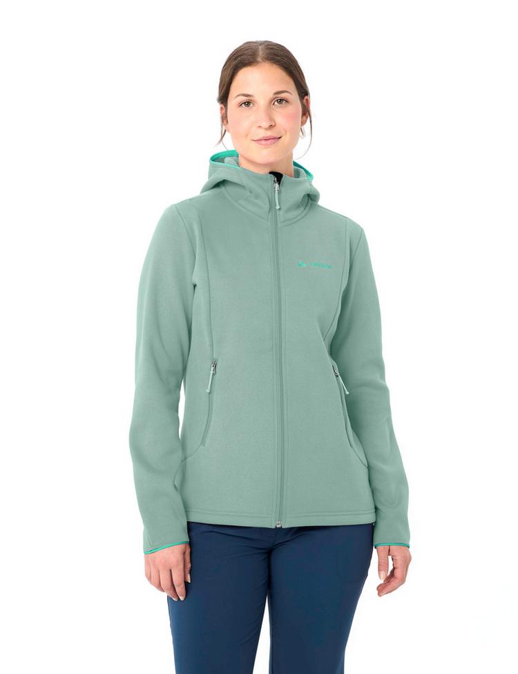 VAUDE VAUDE Women's Idris Fleece Hoody Outdoorjacke Damen - dusty fern - 0 | SportScheck
