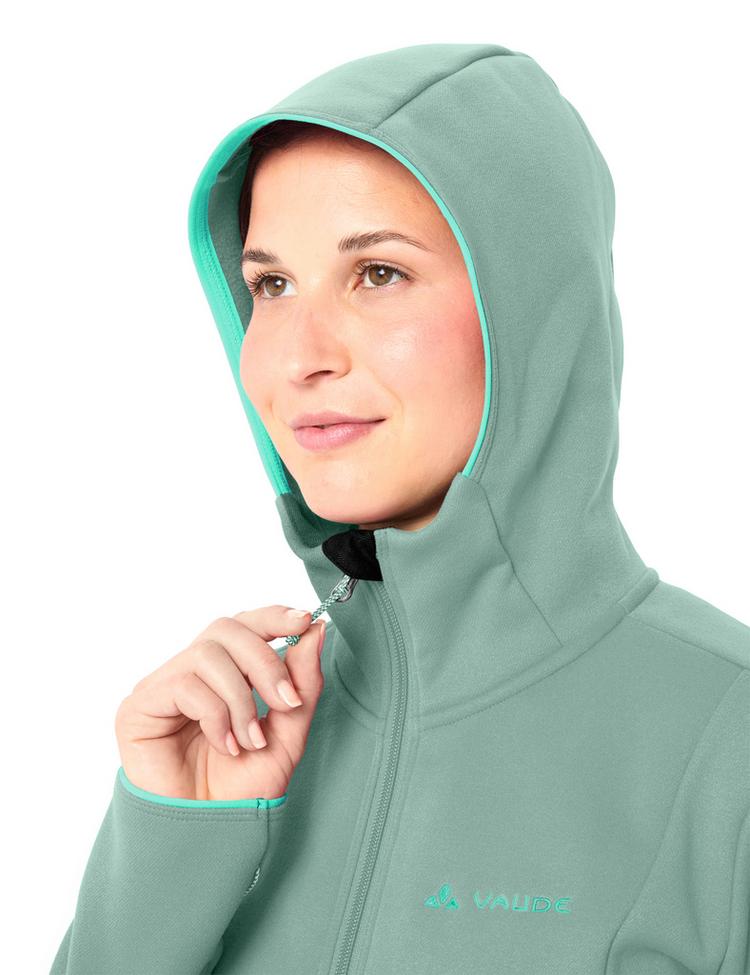 VAUDE VAUDE Women's Idris Fleece Hoody Outdoorjacke Damen - dusty fern - 1 | SportScheck