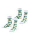 ESPRIT Playful Stripe SO  2-Pack Socken Kinder - white (2000)