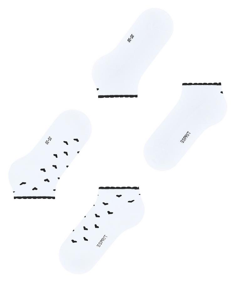 ESPRIT ESPRIT Little Hearts SN  2-Pack Socken Damen - white (2000) - 2 | SportScheck