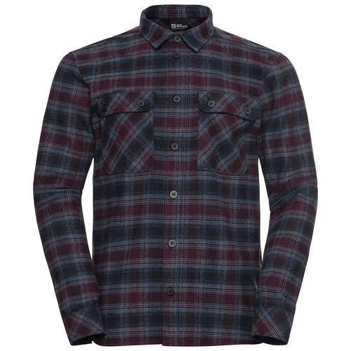 Jack Wolfskin BAJA FLANNEL SHIRT M Langarmhemd Herren