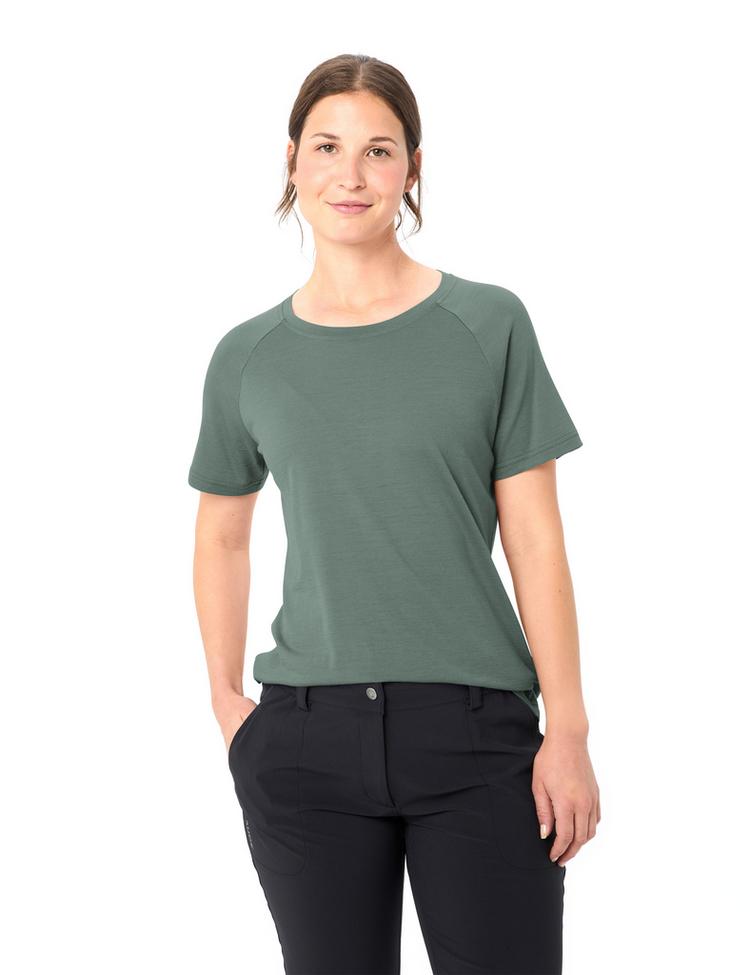 VAUDE VAUDE Women's Essential Wool T-Shirt T-Shirt Damen - agave - 2 | SportScheck