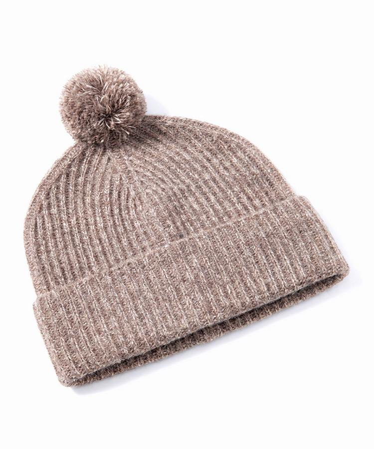Falke Falke Pure Cashmere Pompom Beanie Beanie - dark brown (5235) - 1 | SportScheck