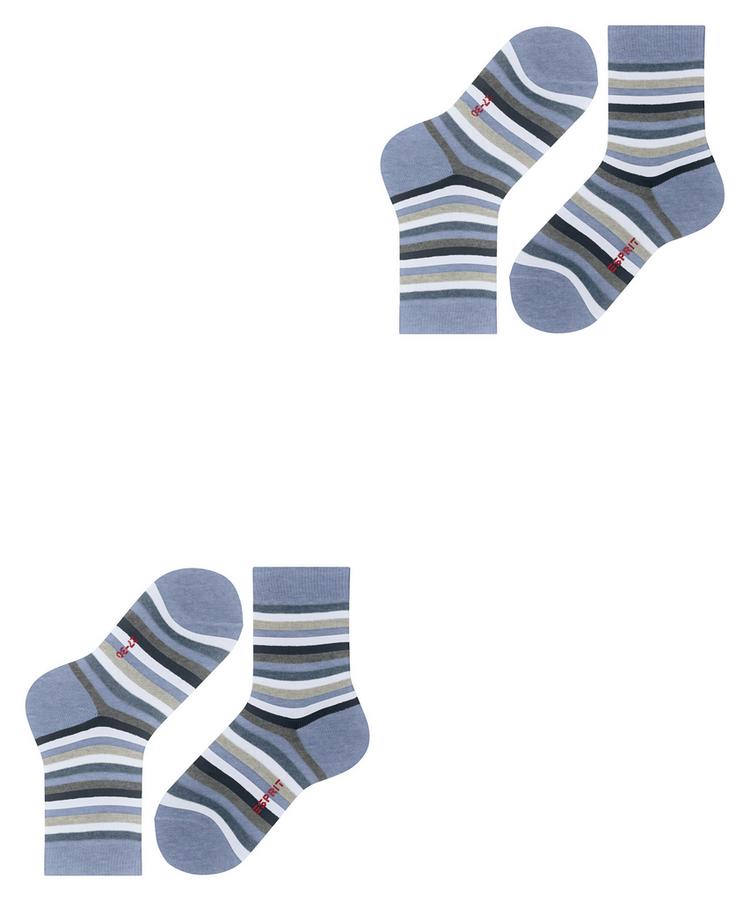 ESPRIT ESPRIT Playful Stripe SO  2-Pack Socken Kinder - jeans mel. (6458) - 2 | SportScheck