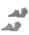 ESPRIT Little Hearts SN  2-Pack Socken Damen - light grey (3400)