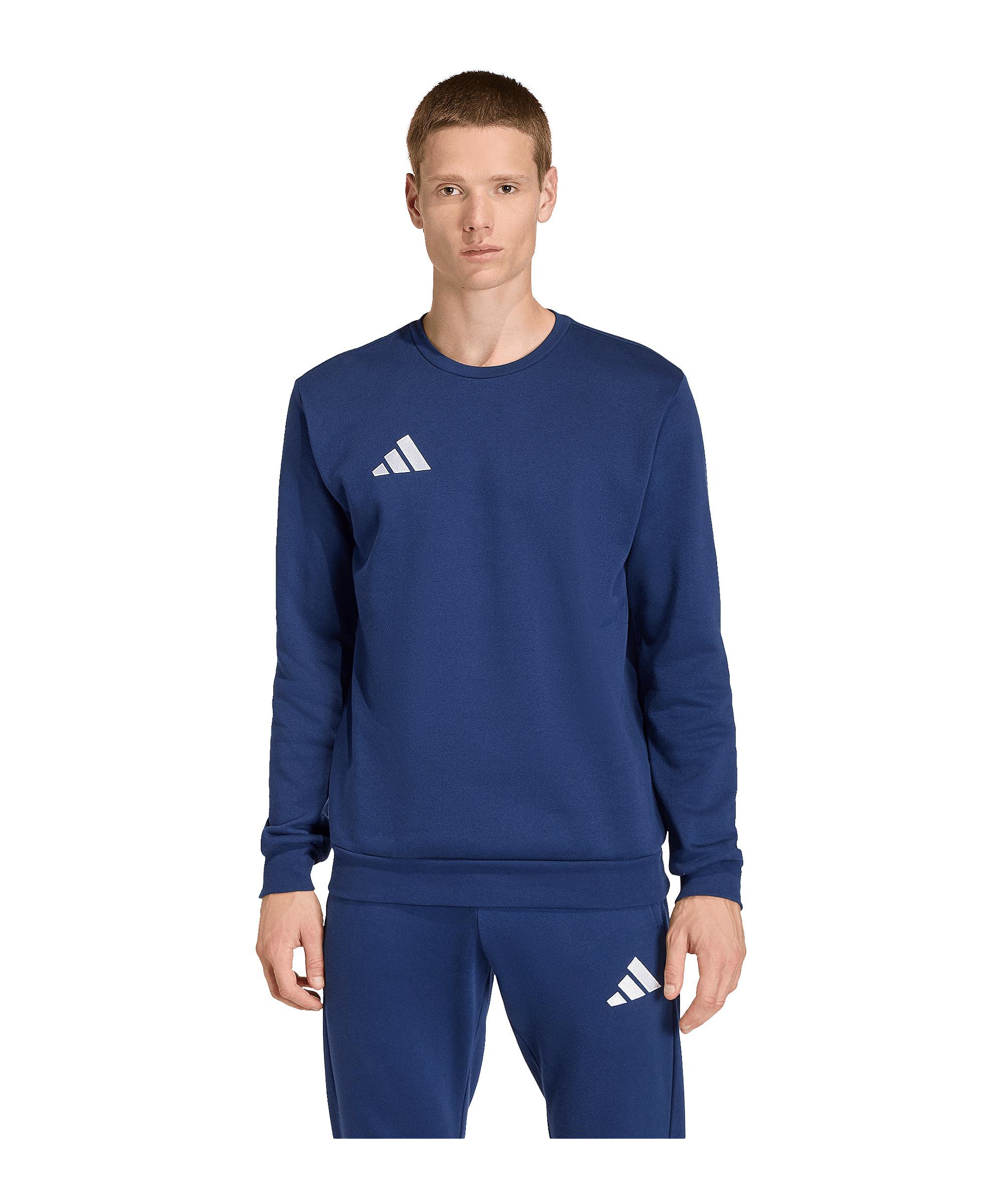 adidas Entrada 26 Sweatshirt Funktionssweatshirt Herren - blauweiss
