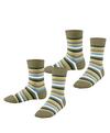 ESPRIT Playful Stripe 2-Pack Socken Kinder - seagrass (7551)