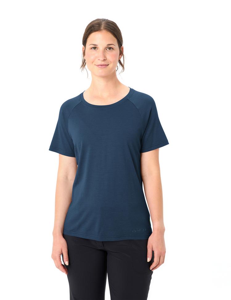 VAUDE VAUDE Women's Essential Wool T-Shirt T-Shirt Damen - dark sea - 0 | SportScheck