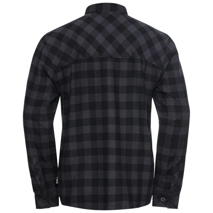 Jack Wolfskin Jack Wolfskin LITE FLANNEL SHIRT M Langarmhemd Herren - CHECK black - 0 | SportScheck