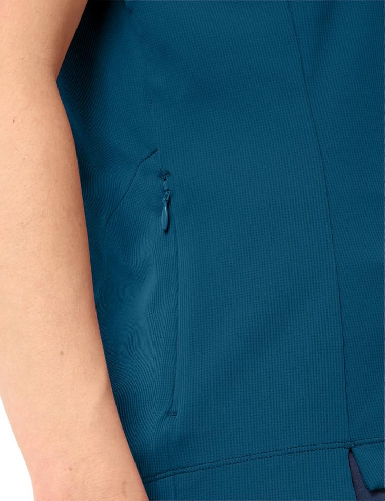 VAUDE VAUDE Women's Adlux HZ Shirt T-Shirt Damen - shore blue - 0 | SportScheck