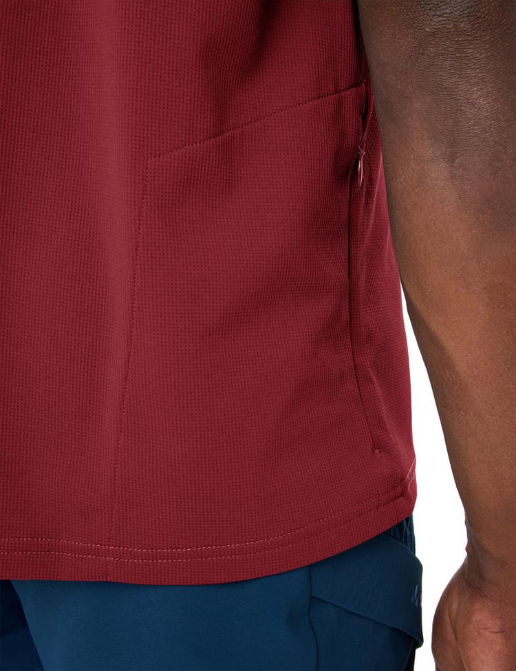 VAUDE VAUDE Men's Adlux HZ Shirt T-Shirt Herren - carmine - 0 | SportScheck