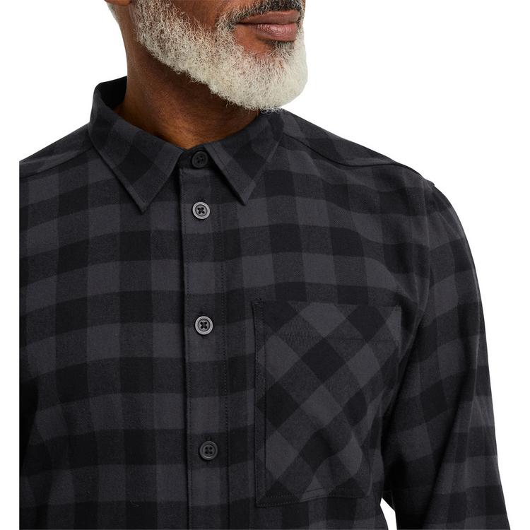 Jack Wolfskin Jack Wolfskin LITE FLANNEL SHIRT M Langarmhemd Herren - CHECK black - 0 | SportScheck