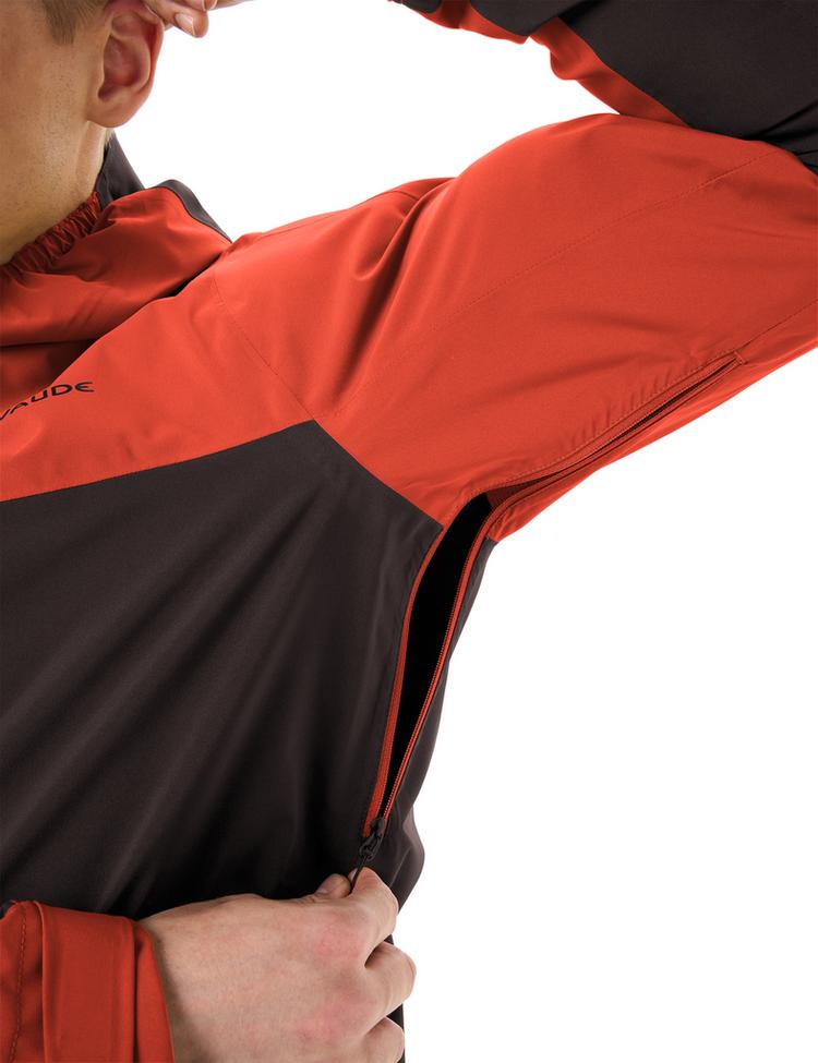 VAUDE VAUDE Men's Moab Rain Jacket Outdoorjacke Herren - glowing red/black - 1 | SportScheck