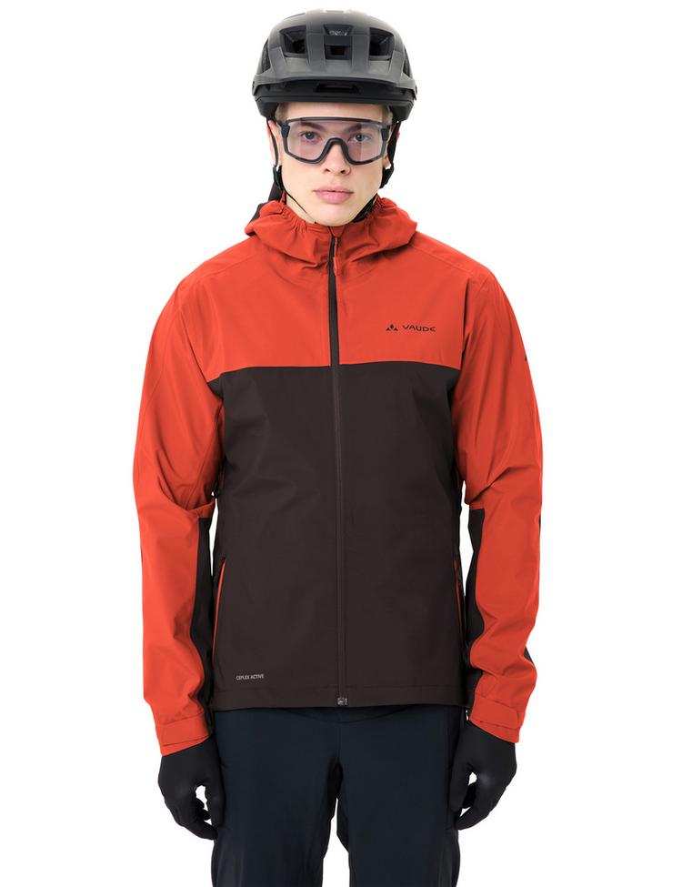 VAUDE VAUDE Men's Moab Rain Jacket Outdoorjacke Herren - glowing red/black - 5 | SportScheck