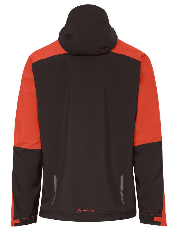 VAUDE VAUDE Men's Moab Rain Jacket Outdoorjacke Herren - glowing red/black - 7 | SportScheck