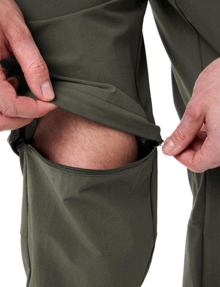 VAUDE VAUDE Men's Farley Stretch ZO Pants II Funktionshose Herren - khaki uni - 0 | SportScheck