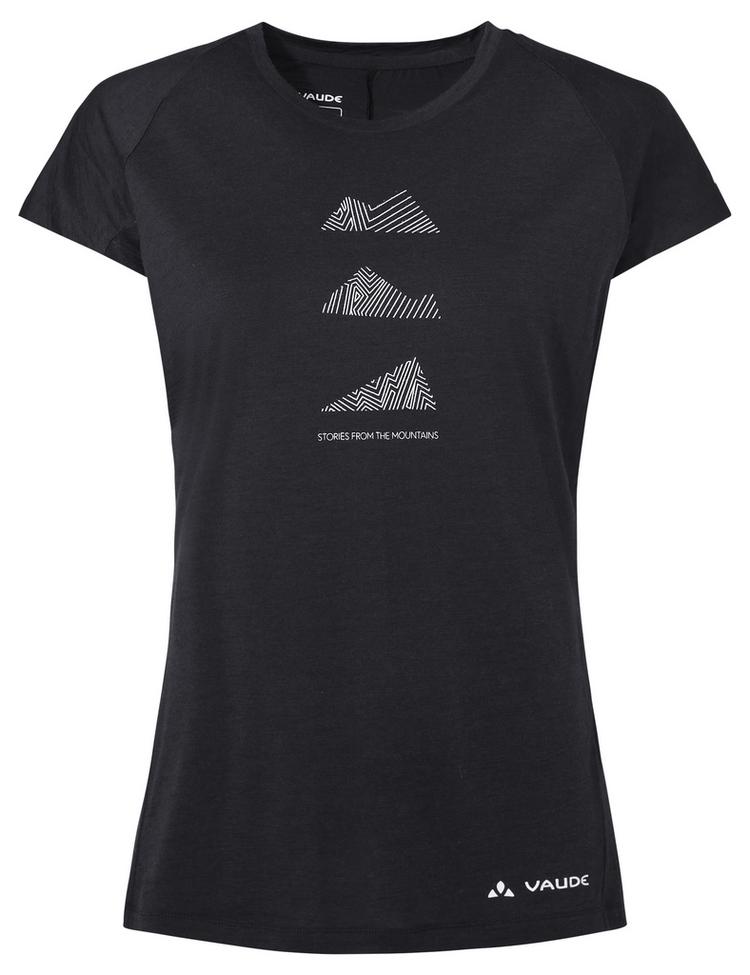 VAUDE VAUDE Women's Tekoa Wool T-Shirt T-Shirt Damen - black - 0 | SportScheck