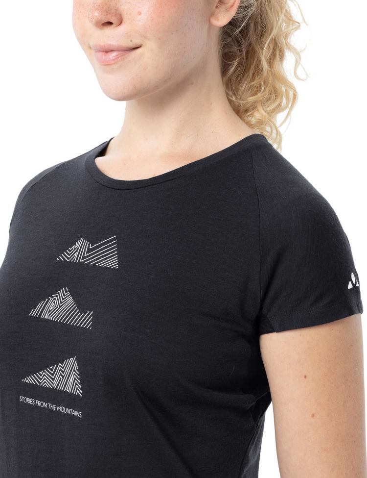 VAUDE VAUDE Women's Tekoa Wool T-Shirt T-Shirt Damen - black - 1 | SportScheck