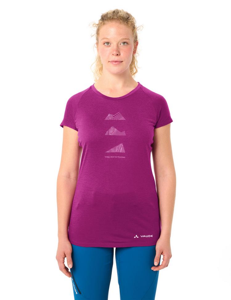 VAUDE VAUDE Women's Tekoa Wool T-Shirt T-Shirt Damen - pink orchid - 0 | SportScheck