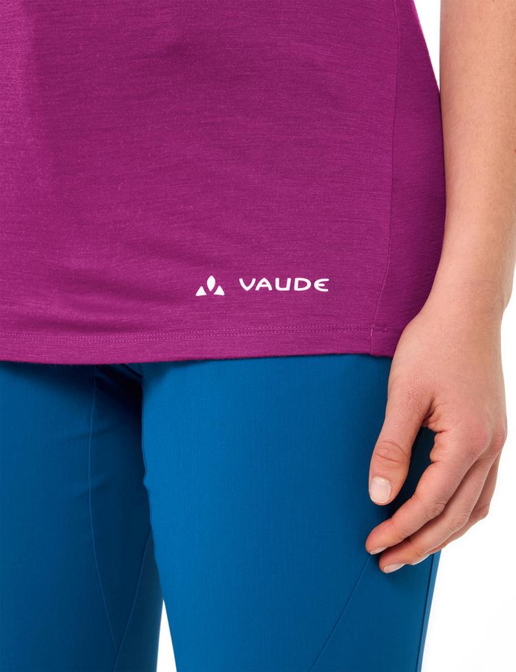 VAUDE VAUDE Women's Tekoa Wool T-Shirt T-Shirt Damen - pink orchid - 0 | SportScheck