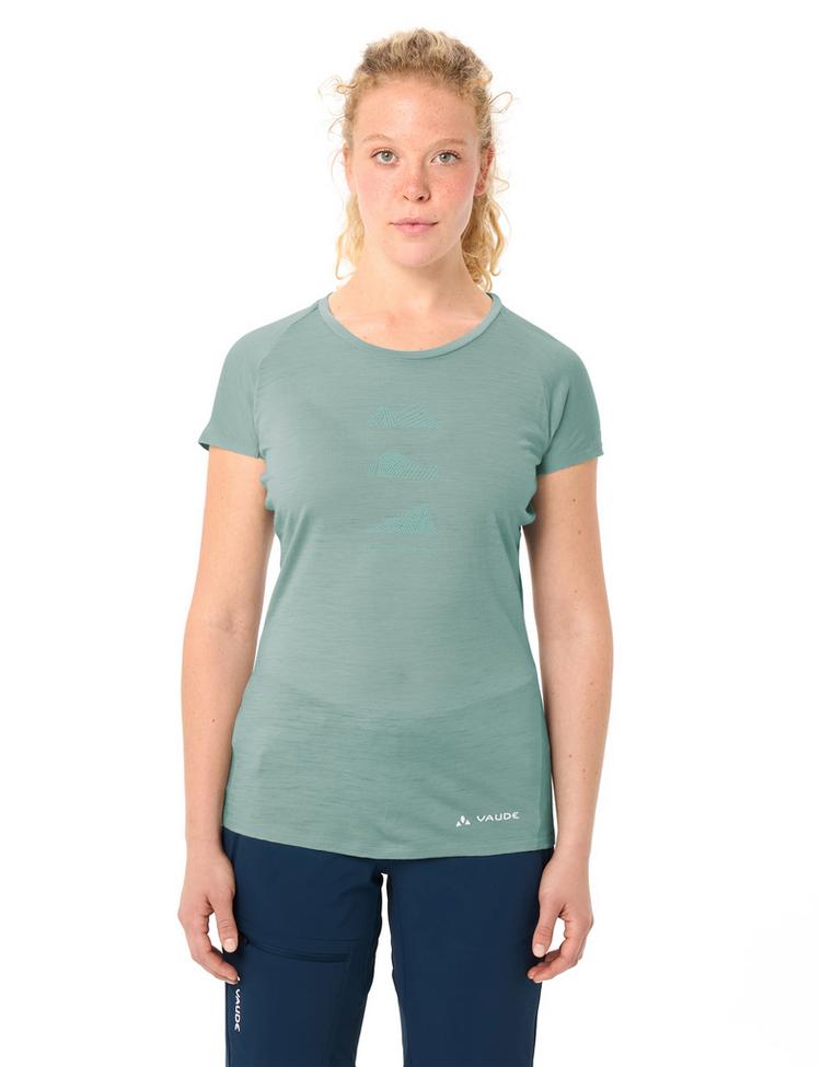 VAUDE VAUDE Women's Tekoa Wool T-Shirt T-Shirt Damen - dusty fern uni - 0 | SportScheck