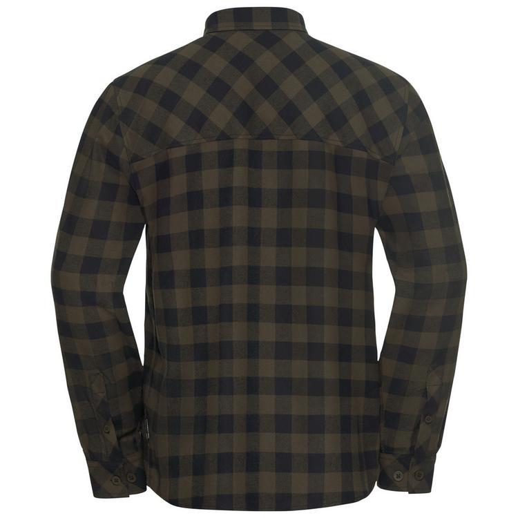 Jack Wolfskin Jack Wolfskin LITE FLANNEL SHIRT M Langarmhemd Herren - CHECK obsidian moss - 0 | SportScheck