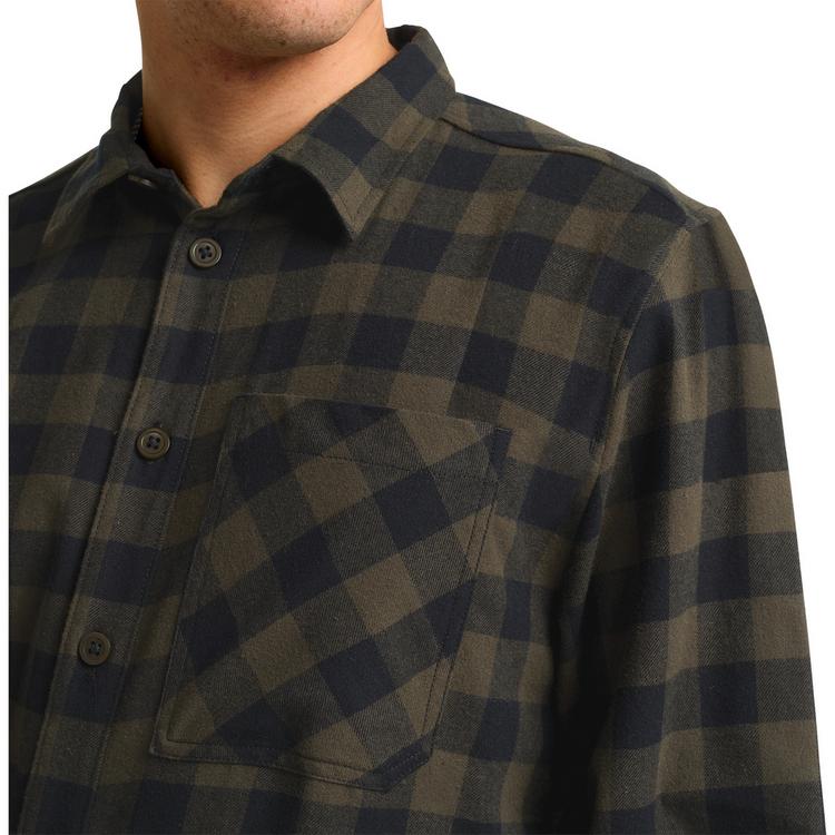 Jack Wolfskin Jack Wolfskin LITE FLANNEL SHIRT M Langarmhemd Herren - CHECK obsidian moss - 0 | SportScheck