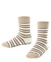 Falke Simple Stripes CP Socken Kinder - sand mel. (4650)