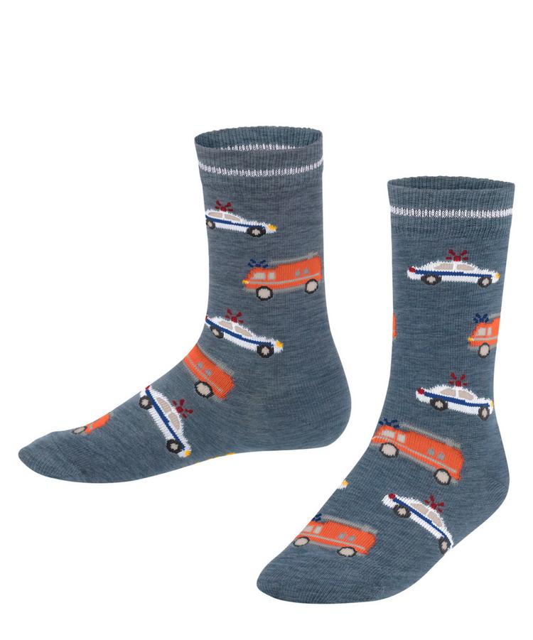 Falke Falke Police and Fire Cars Socken Kinder - light denim (6660) - 0 | SportScheck