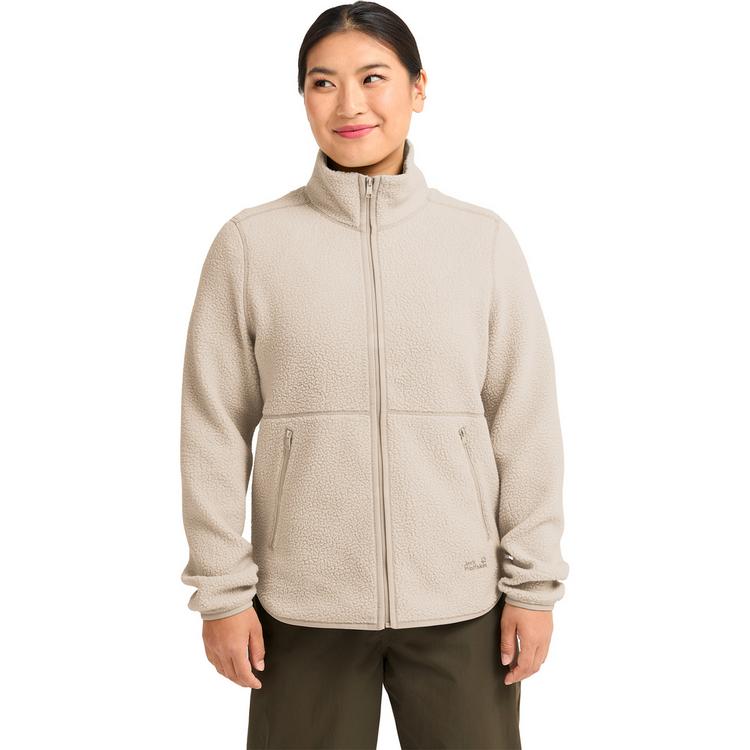 Jack Wolfskin Jack Wolfskin LITE CURL FZ W Fleecejacke Damen - oyster - 0 | SportScheck