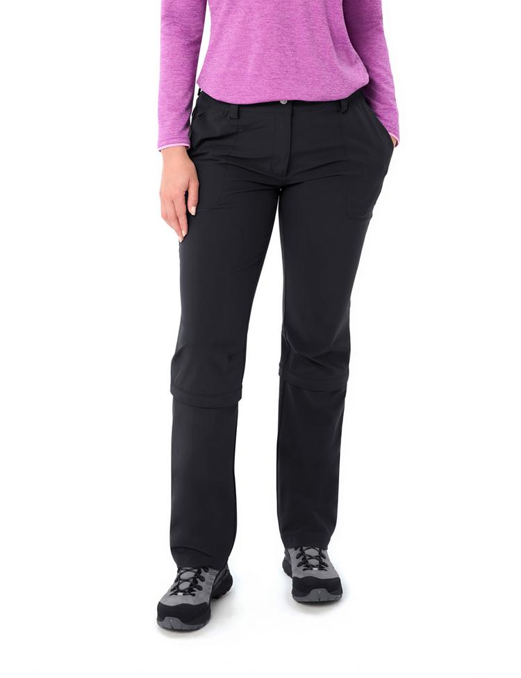 VAUDE VAUDE Women's Farley Stretch ZO Capri Pants Funktionshose Damen - black - 0 | SportScheck