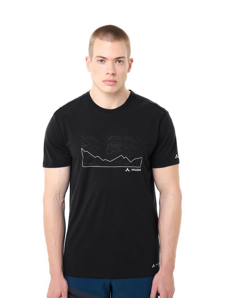 VAUDE VAUDE Men's Tekoa Wool T-Shirt T-Shirt Herren - black - 0 | SportScheck