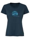 VAUDE Women's Cyclist T-Shirt V T-Shirt Damen - dark sea/dark sea
