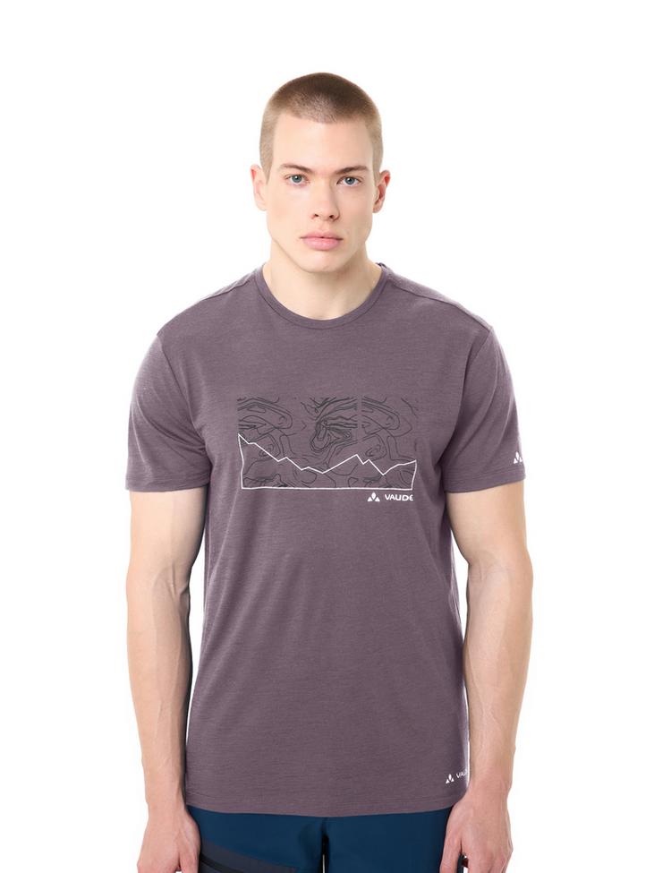 VAUDE VAUDE Men's Tekoa Wool T-Shirt T-Shirt Herren - purple ash - 0 | SportScheck