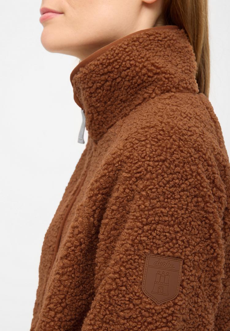 Derbe Derbe Kuschelby Fleecejacke Damen - caramel caf&egrave; - 0 | SportScheck