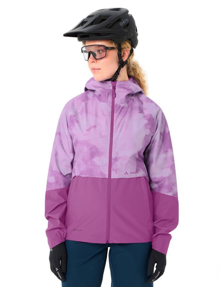 VAUDE VAUDE Women's Loamer Rain Jacket Fahrradjacke Damen - raspberry - 2 | SportScheck