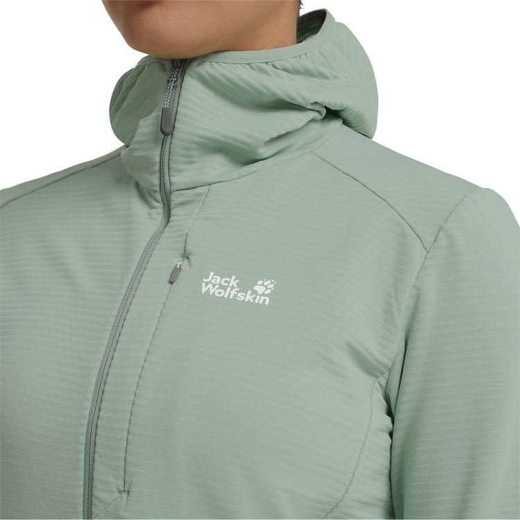 Jack Wolfskin Jack Wolfskin LITESTRIDE HOODED FZ W Funktionsjacke Damen - green zinnia - 0 | SportScheck