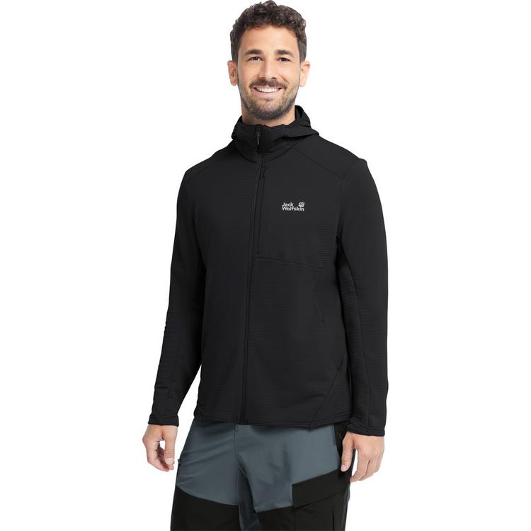 Jack Wolfskin Jack Wolfskin LITESTRIDE HOODED FZ M Funktionsjacke Herren - black - 0 | SportScheck
