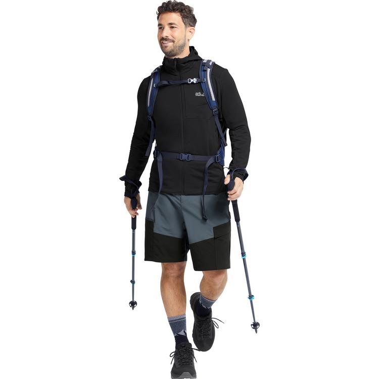 Jack Wolfskin Jack Wolfskin LITESTRIDE HOODED FZ M Funktionsjacke Herren - black - 2 | SportScheck